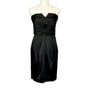 White House Black Market WHBM Womens Strapless Cocktail Dress with Straps size 6